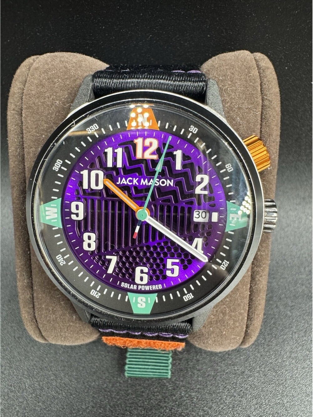 Jack Mason Overland Solar Purple Dial - JM-F111-008 - Excellent Condititon Rare